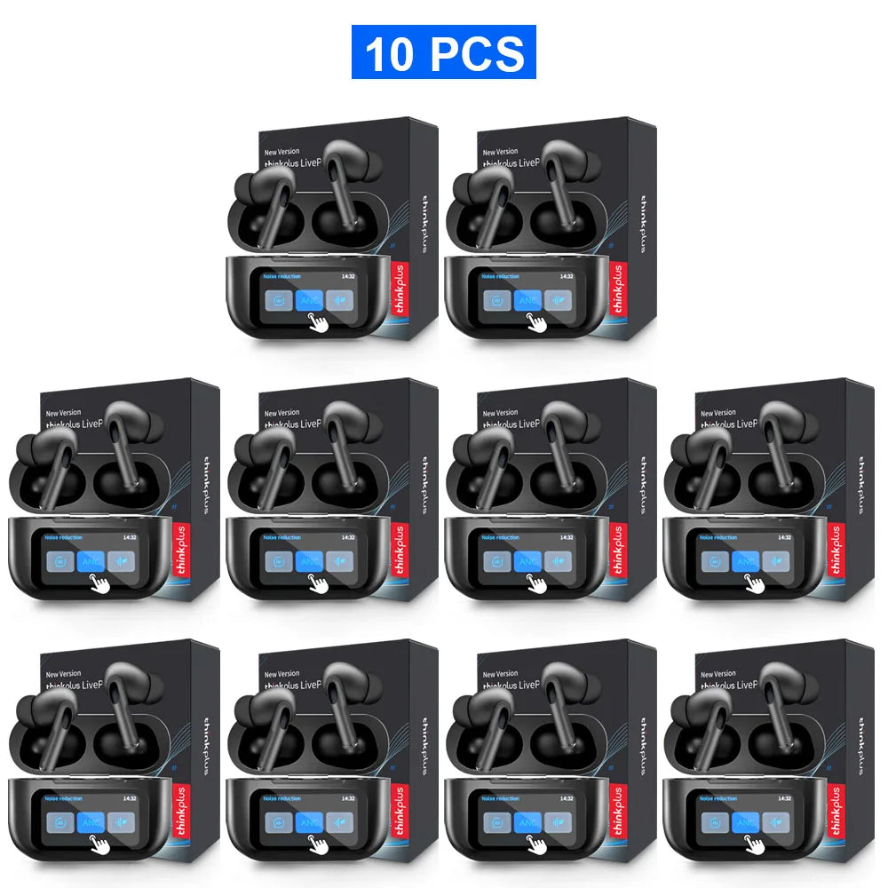 Original  Wireless Bluetooth Earphones ANC Noise Reduction Earbuds HD Mic Call Gamer Headsets LED Touch Screen Control