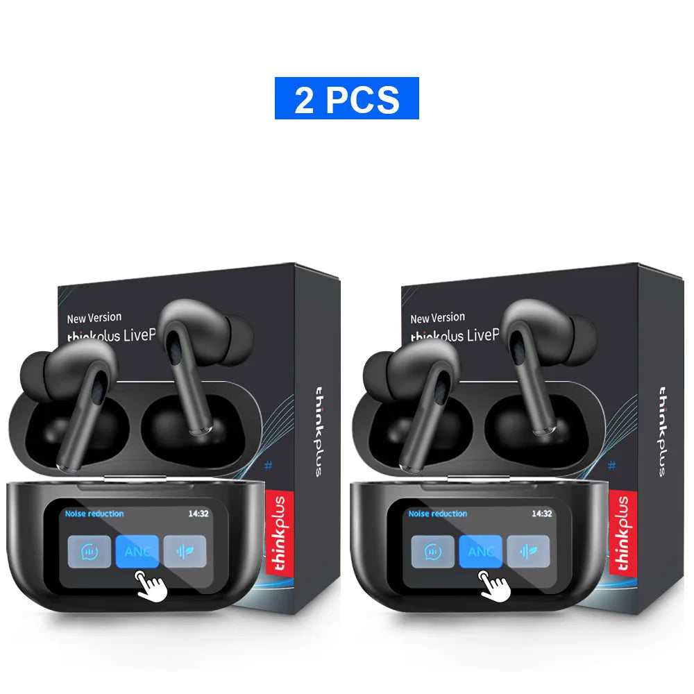 Original  Wireless Bluetooth Earphones ANC Noise Reduction Earbuds HD Mic Call Gamer Headsets LED Touch Screen Control