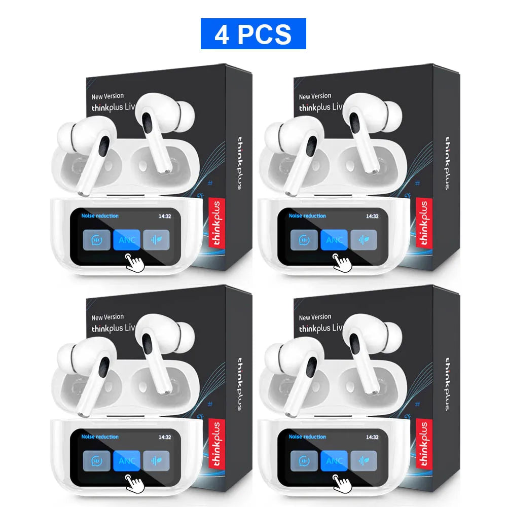 Original  Wireless Bluetooth Earphones ANC Noise Reduction Earbuds HD Mic Call Gamer Headsets LED Touch Screen Control