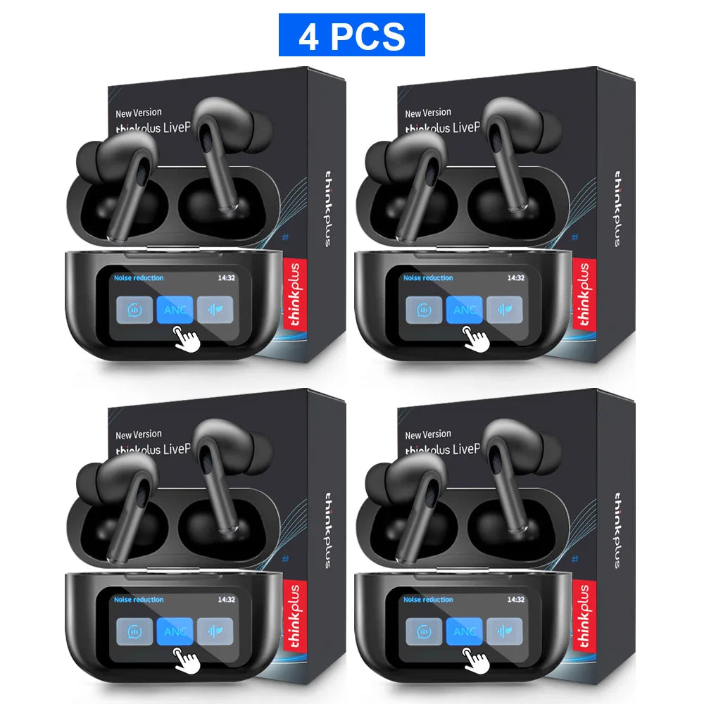 Original  Wireless Bluetooth Earphones ANC Noise Reduction Earbuds HD Mic Call Gamer Headsets LED Touch Screen Control