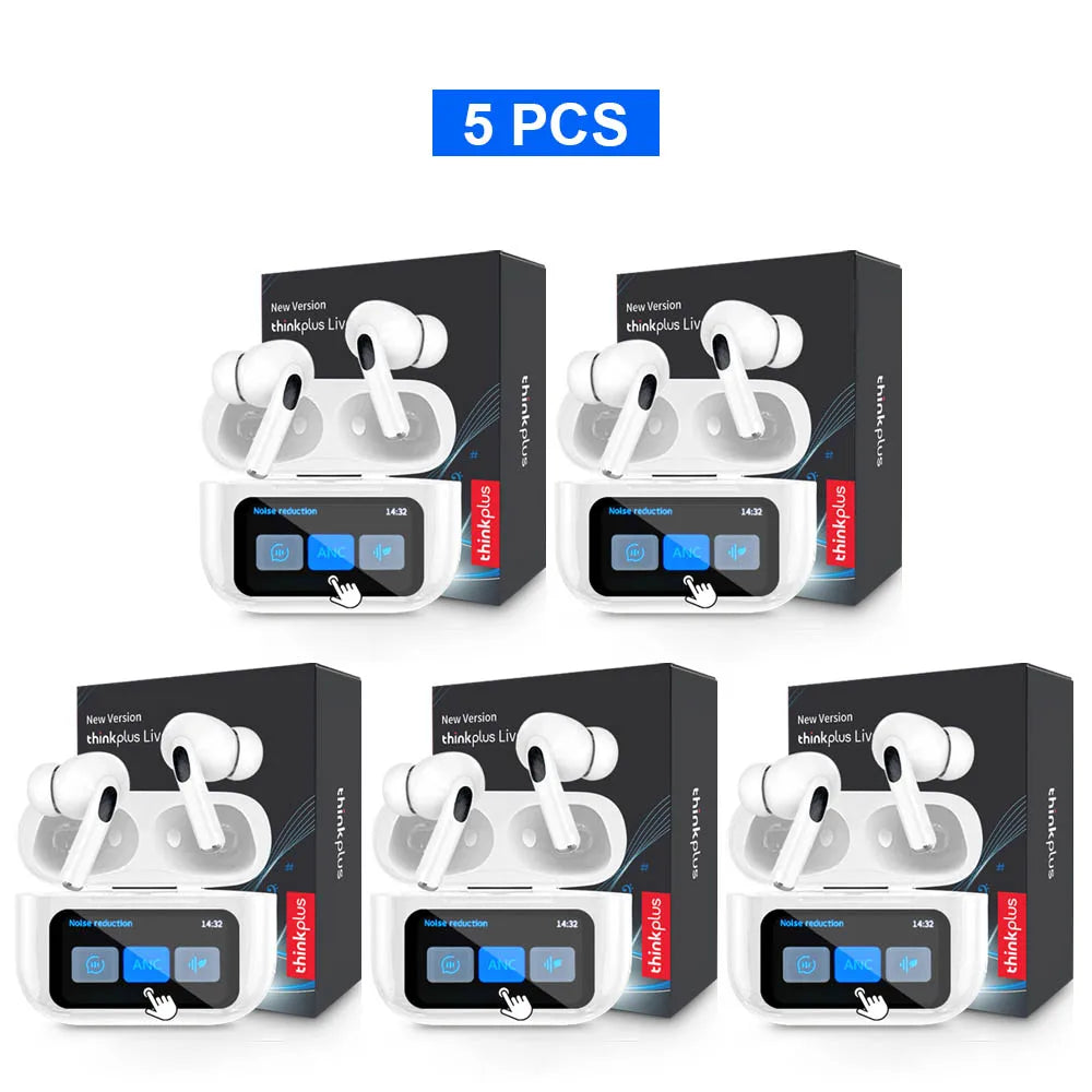 Original  Wireless Bluetooth Earphones ANC Noise Reduction Earbuds HD Mic Call Gamer Headsets LED Touch Screen Control