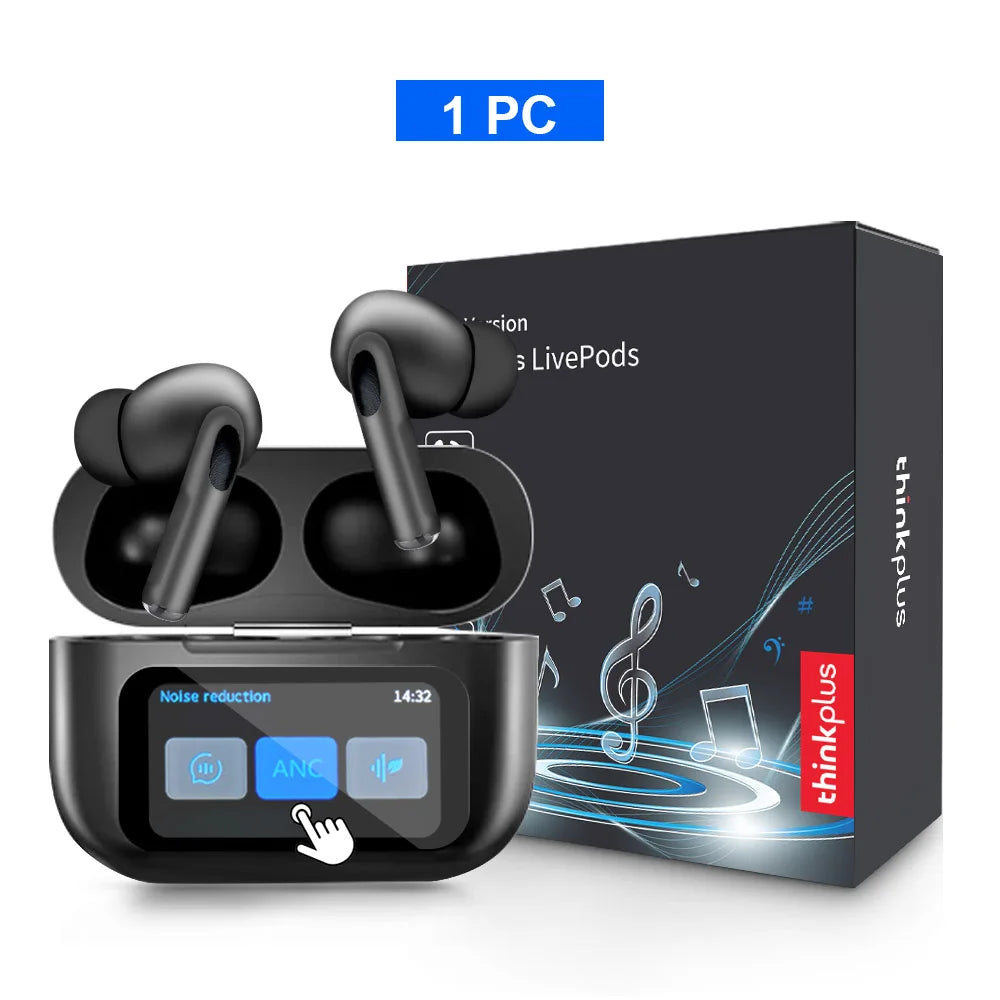 Original  Wireless Bluetooth Earphones ANC Noise Reduction Earbuds HD Mic Call Gamer Headsets LED Touch Screen Control